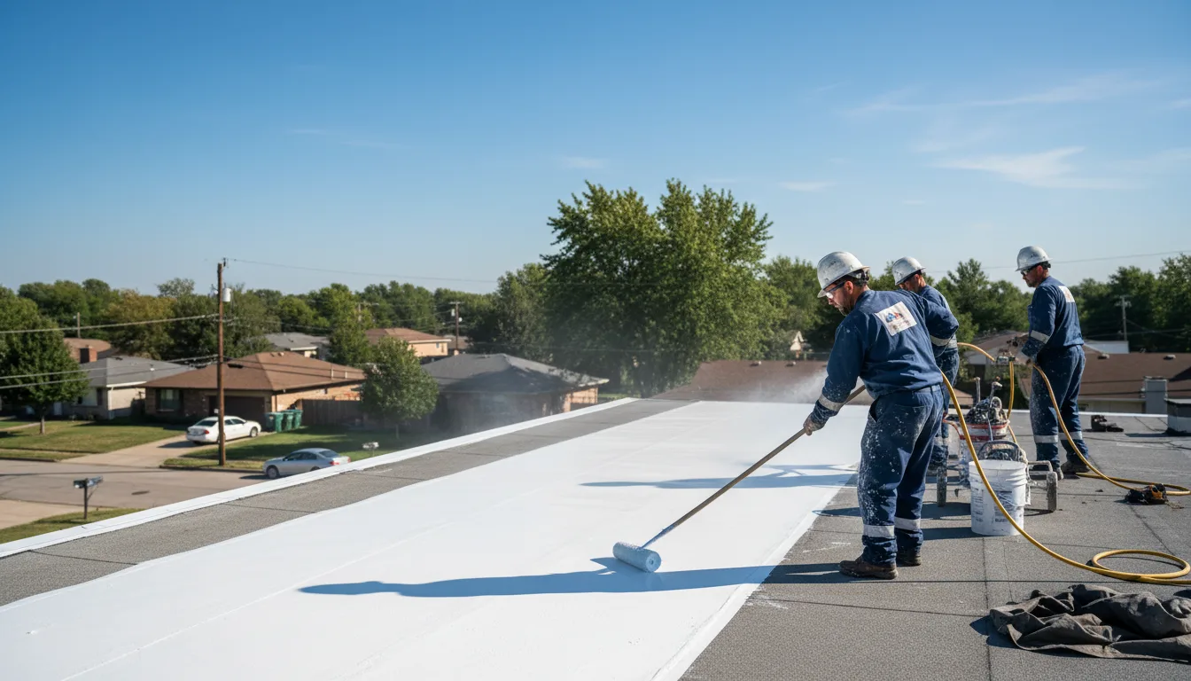Commercial roof coating in Willard, NY near me